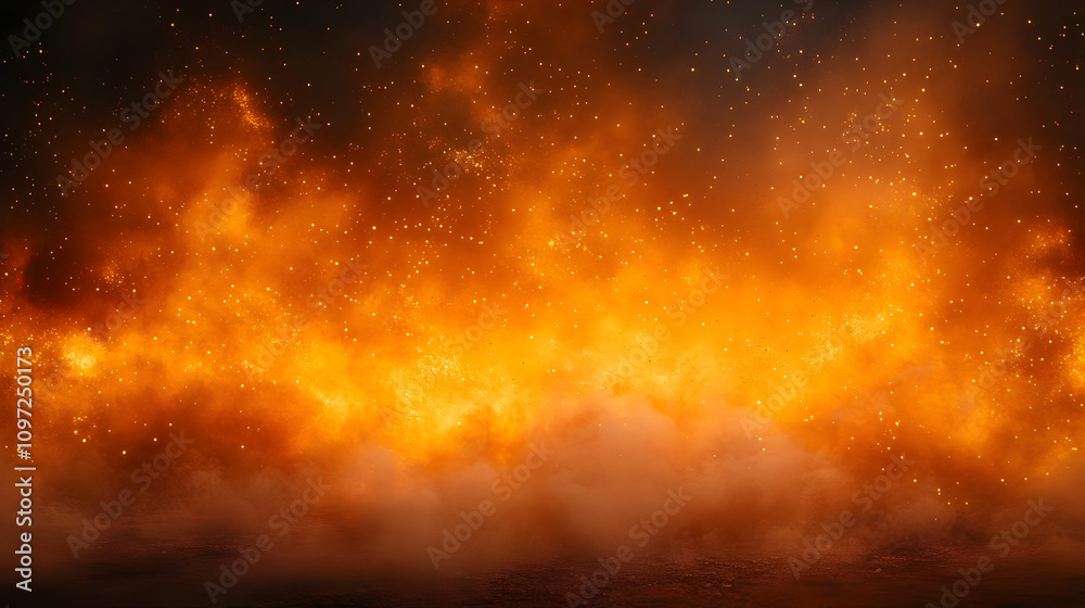Naklejka premium Fiery Abstract Background Illustration
