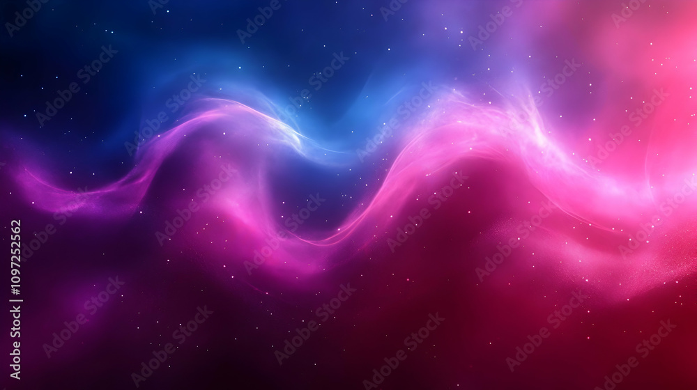 Abstract Cosmic Background Pink Blue Nebula Abstract Cosmic Background Pink Blue Nebula