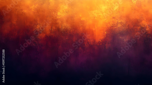 Fiery Sunset Abstract Background Illustration