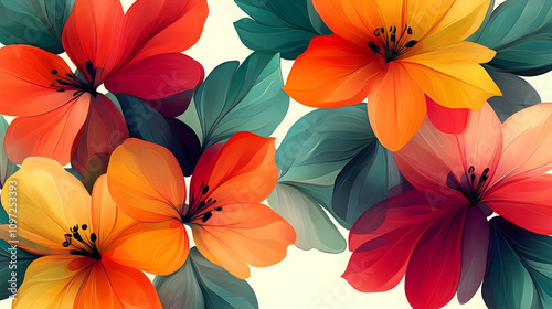 Vibrant Floral Illustration