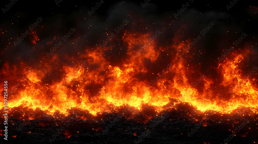 Fiery Inferno Abstract Background Image Fiery Inferno Abstract Background Image