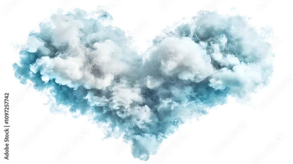 heart shaped cloud floats gracefully against white background, evoking feelings of love and serenity. This unique formation captures beauty of nature heart shaped cloud floats gracefully against white background, evoking feelings of love and serenity. This unique formation captures beauty of nature