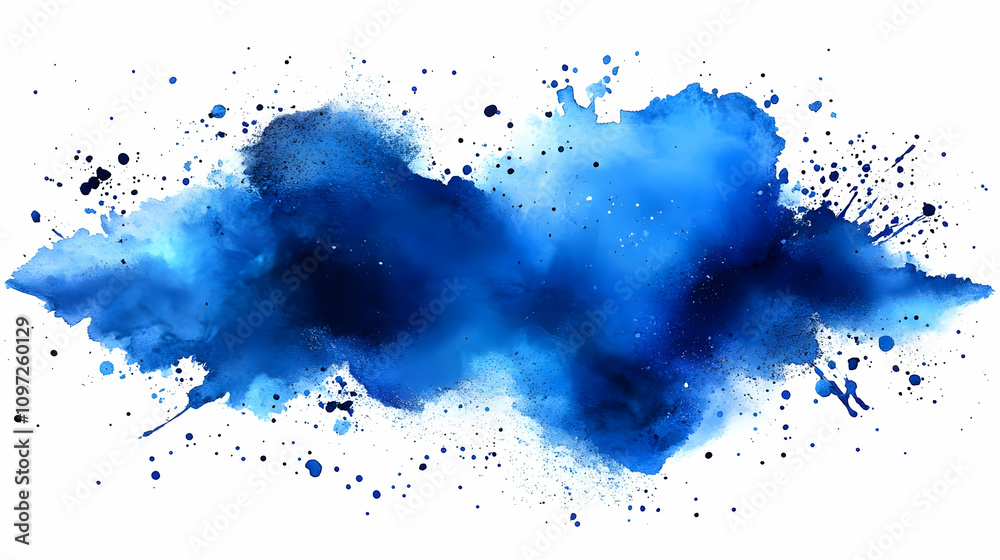 Blue Watercolor Explosion Abstract Background Blue Watercolor Explosion Abstract Background