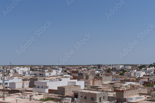 Panoramic view of the roofs of Arab buildings