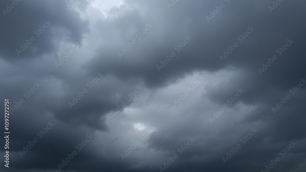 Grey clouds covering the sky on a stormy day, creating a moody natural background, overcast, nature Grey clouds covering the sky on a stormy day, creating a moody natural background, overcast, nature
