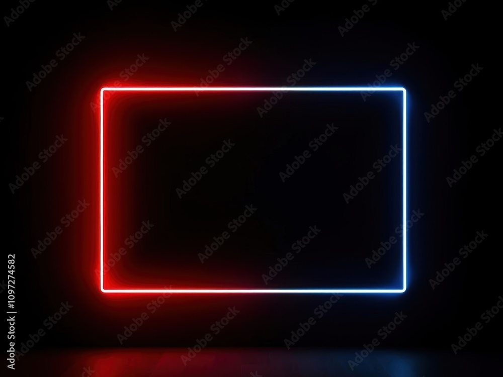 Square neon studio background with a black frame, glowing colors, abstract shapes, and futuristic vibe, studio, futuristic Square neon studio background with a black frame, glowing colors, abstract shapes, and futuristic vibe, studio, futuristic