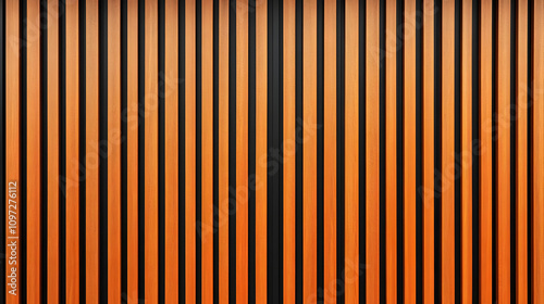 Abstract Orange and Black Wooden Slat Background