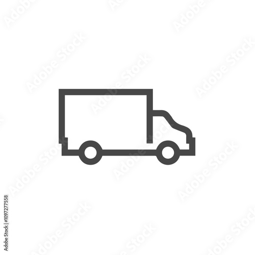 Truck icon symbol vector illustration 