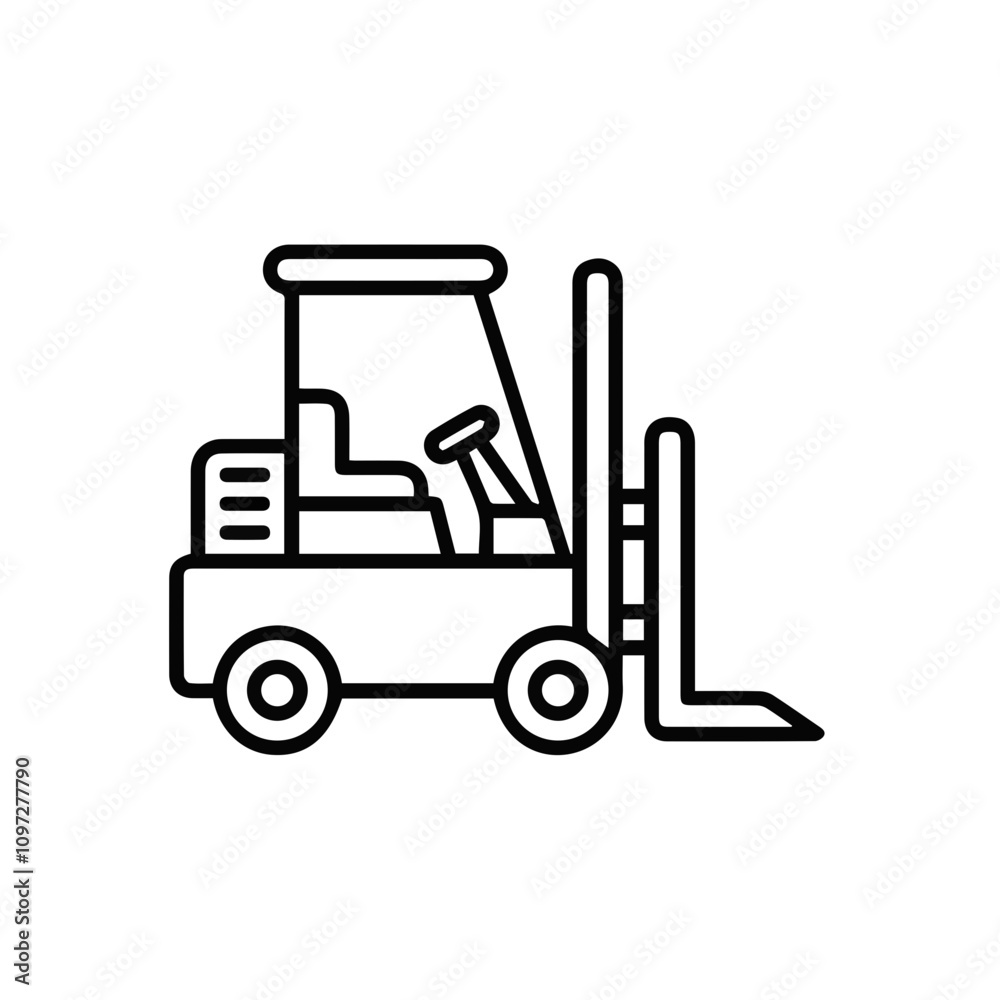 Fototapeta premium Truck icon symbol vector illustration 