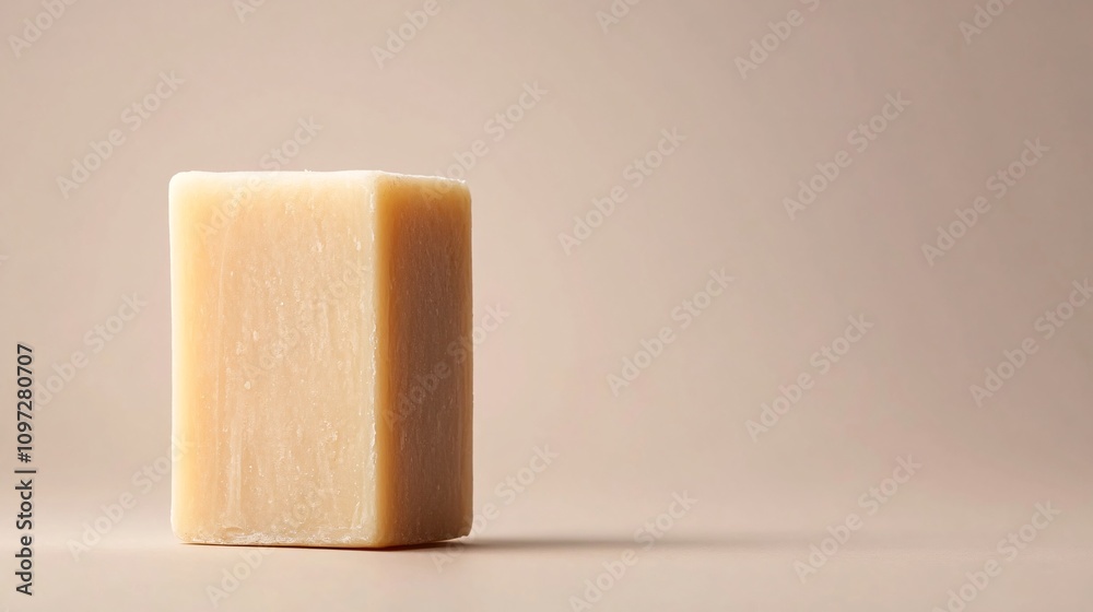Natural Handmade Soap on Simple Background