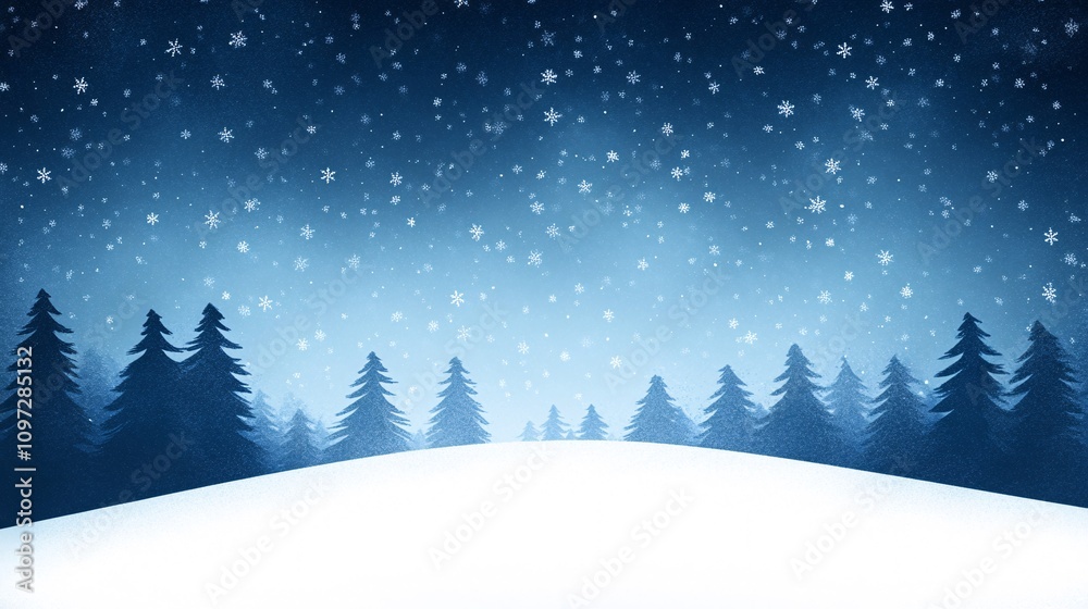 Obraz premium Winter Snow Landscape