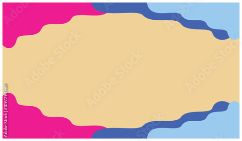 Abstract geometric background illustration design with empty space for placing text. Background illustration element design with liquid and flow style