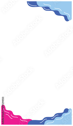 Abstract geometric background illustration design with empty space for placing text. Background illustration element design with liquid and flow style
