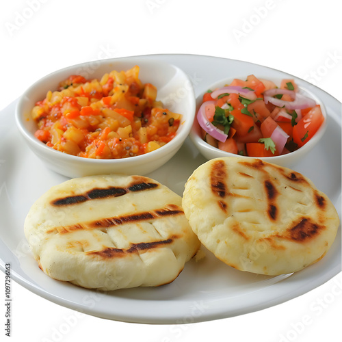 Grilled Arepas with Salsa and Ajiaco photo