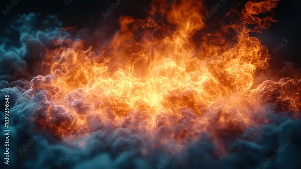 Fiery Inferno: A Digital Abstract of Burning Embers and Smoke Fiery Inferno: A Digital Abstract of Burning Embers and Smoke