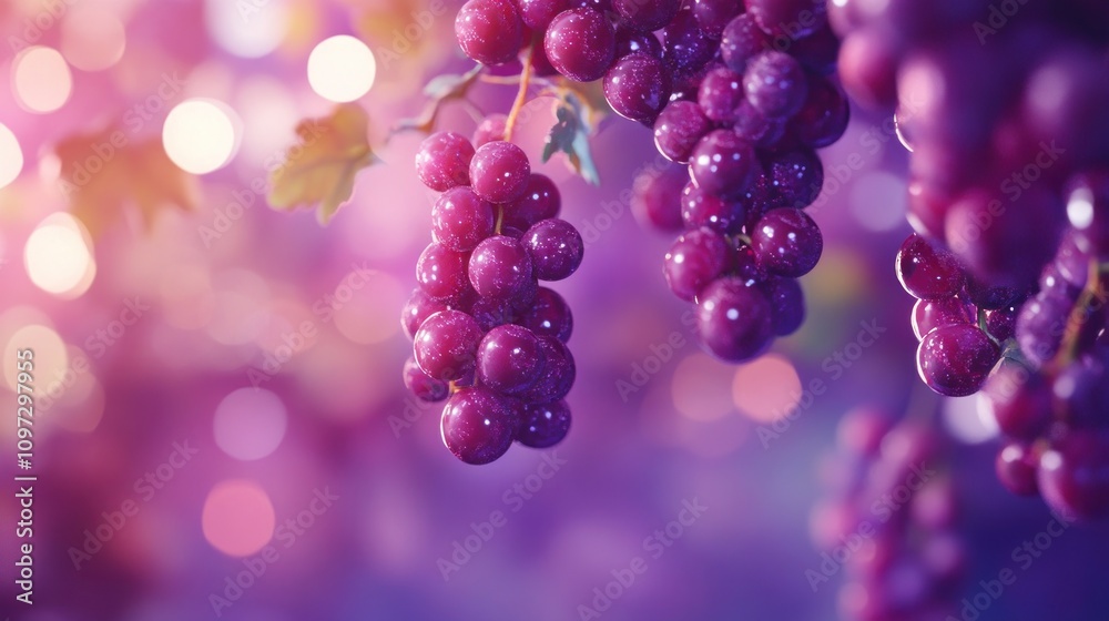 Purple Grapes Hanging on the Vine, Close-up Photography Purple Grapes Hanging on the Vine, Close-up Photography