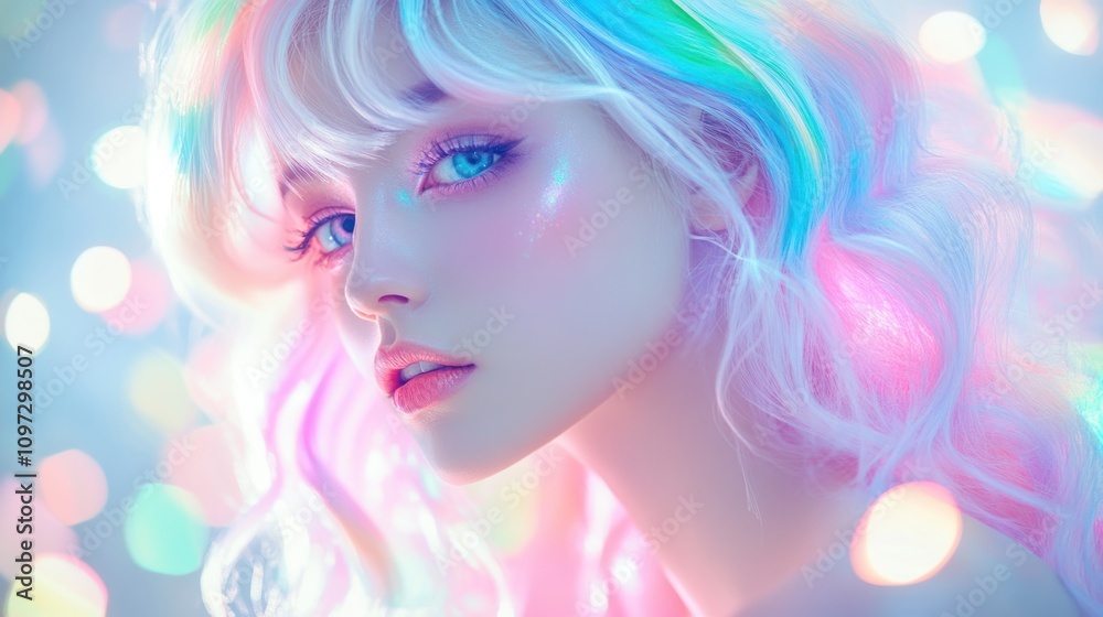 Pastel Dreams: A Portrait of Ethereal Beauty Pastel Dreams: A Portrait of Ethereal Beauty