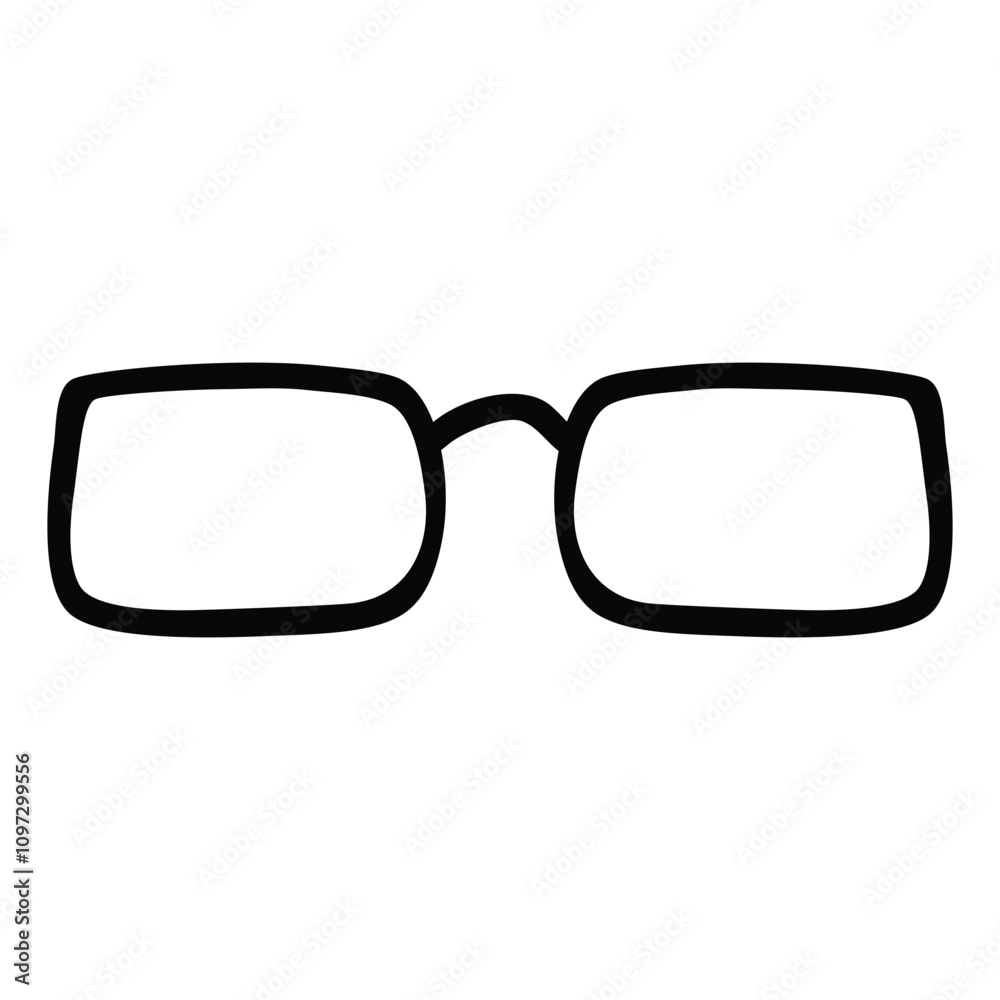 eyeglass, simple vector hand draw doodle eyeglass, simple vector hand draw doodle