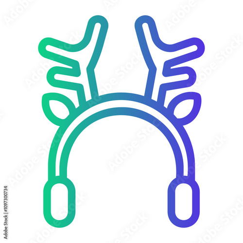 earmuff Line Gradient Icon