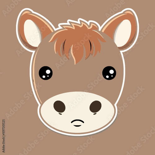 Whimsical Cartoon Horse Illustration for Fun and Creativity