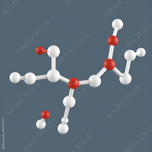 phenylthiocarbamide molecule, molecular structure, organosulfur thiourea, ball and stick 3d model, structural chemical formula with colored atoms photo