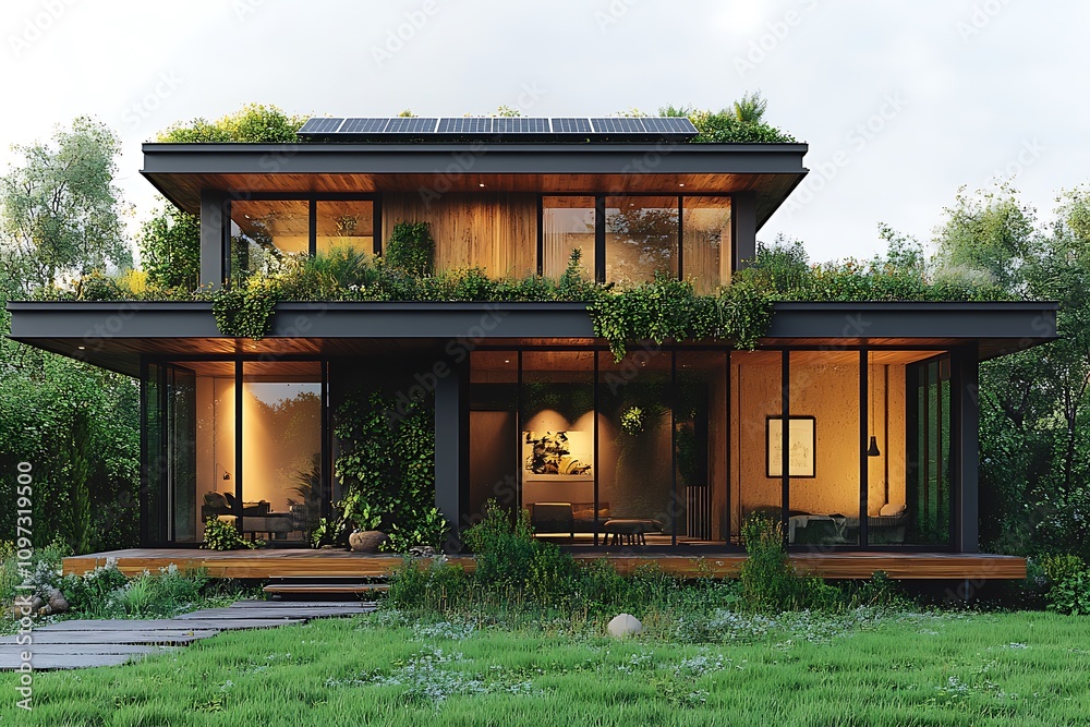 the house and solar panels on the roof. The concept of an energy-efficient home. 3D illustration design,
the house and solar panels on the roof. The concept of an energy-efficient home. 3D illustration design,