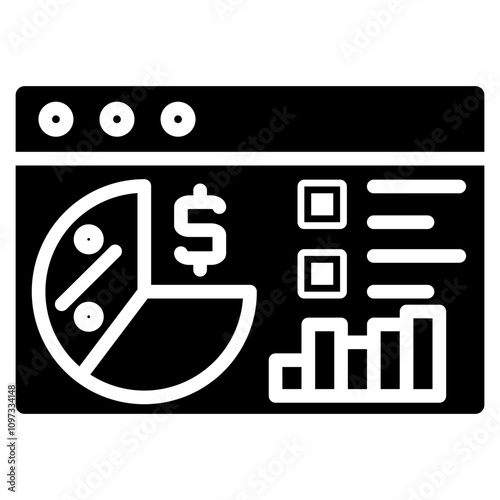 Profit Margin icon element for design