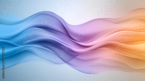 Wavy Iridescent Abstract Design