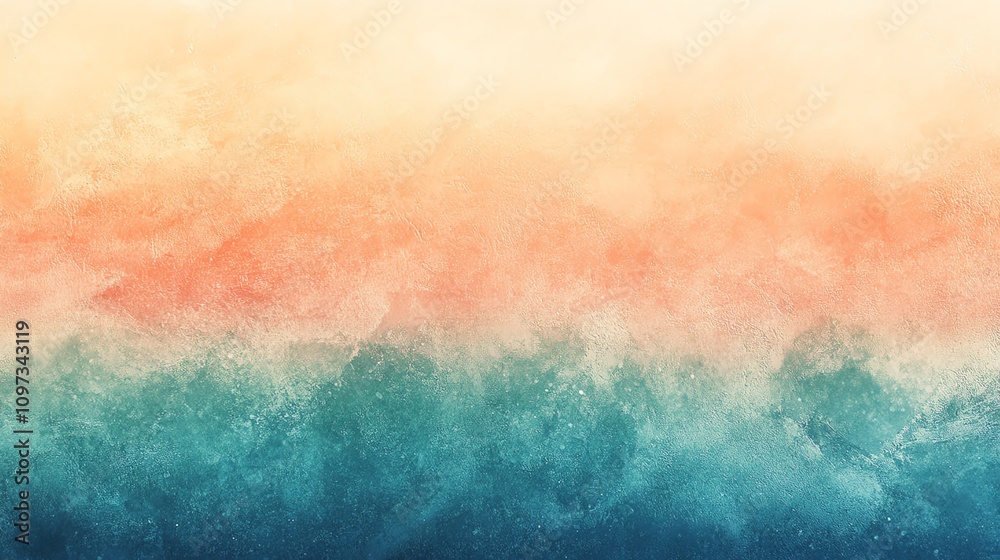 Fototapeta premium A soft gradient of warm and cool colors, evoking a serene and calming atmosphere.