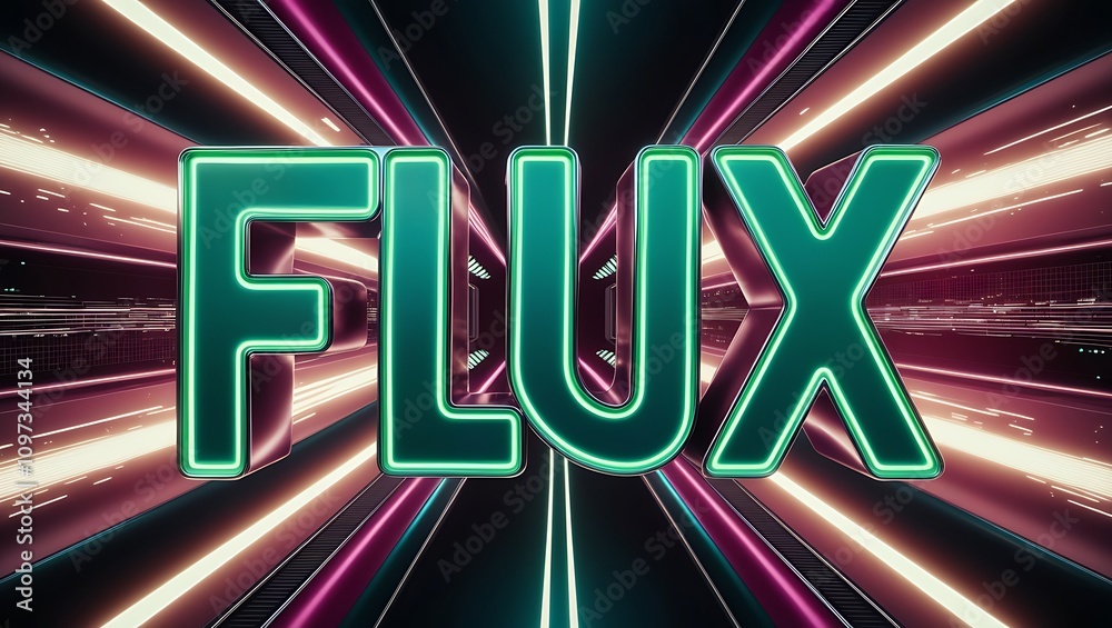 3D neon text 3D neon text