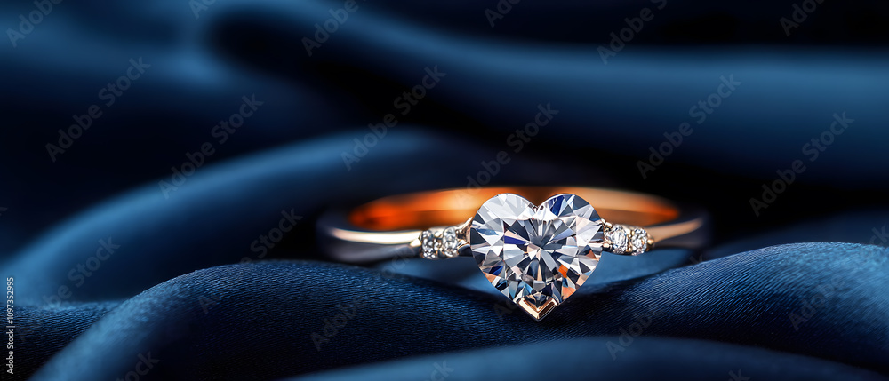 The beauty of diamonds and their luxury suit the beautiful scenery. For couples or ladies, look good and stylish. and space for writing text The beauty of diamonds and their luxury suit the beautiful scenery. For couples or ladies, look good and stylish. and space for writing text
