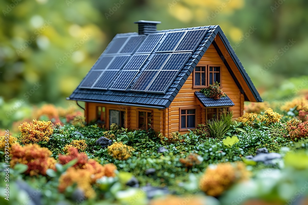 the house and solar panels on the roof. The concept of an energy-efficient home. 3D illustration design,
the house and solar panels on the roof. The concept of an energy-efficient home. 3D illustration design,