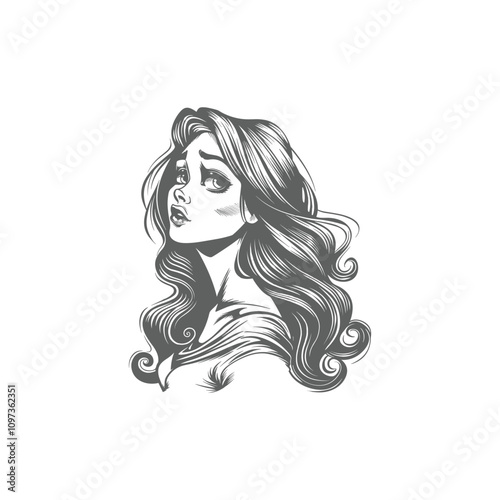 
vector illustration of beautiful Princess