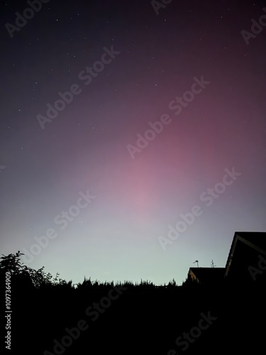 Aurora in english night sky
