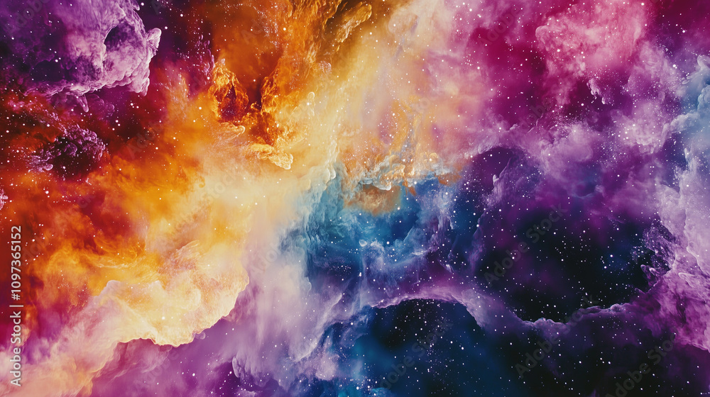 Fototapeta premium Vibrant Explosion of Colors and Energy