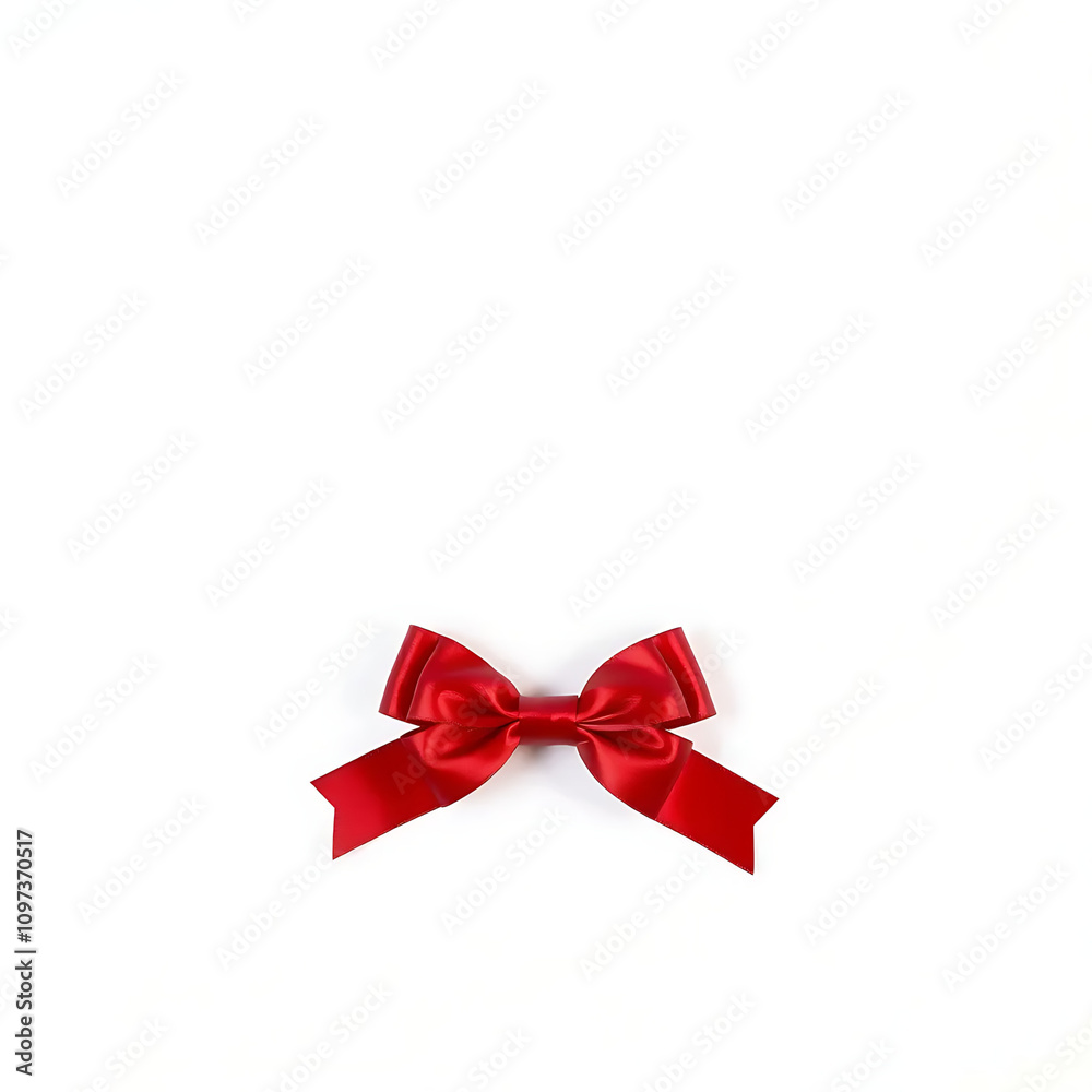 red ribbon bow on white background red ribbon bow on white background