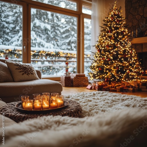 Cozy Christmas Living Room ...