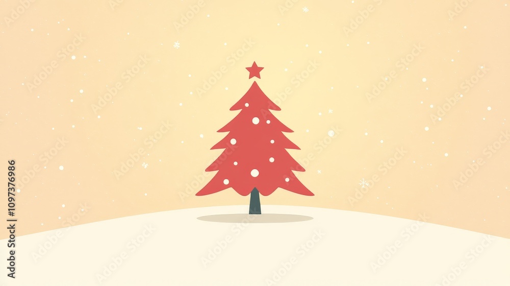 Minimalist pale pink Christmas tree with simple decorations on a soft beige background radiating gentle warmth and modern elegance perfect for subtle holiday themed designs and decor Minimalist pale pink Christmas tree with simple decorations on a soft beige background radiating gentle warmth and modern elegance perfect for subtle holiday themed designs and decor