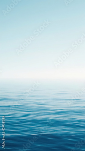 Wallpaper Mural Peaceful oceanic background with light blue hues and wave movement, wave movement, natural world Torontodigital.ca
