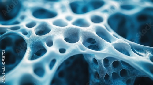 Bioengineers are developing strong and flexible artificial bone structures using advanced biomedical technologies photo