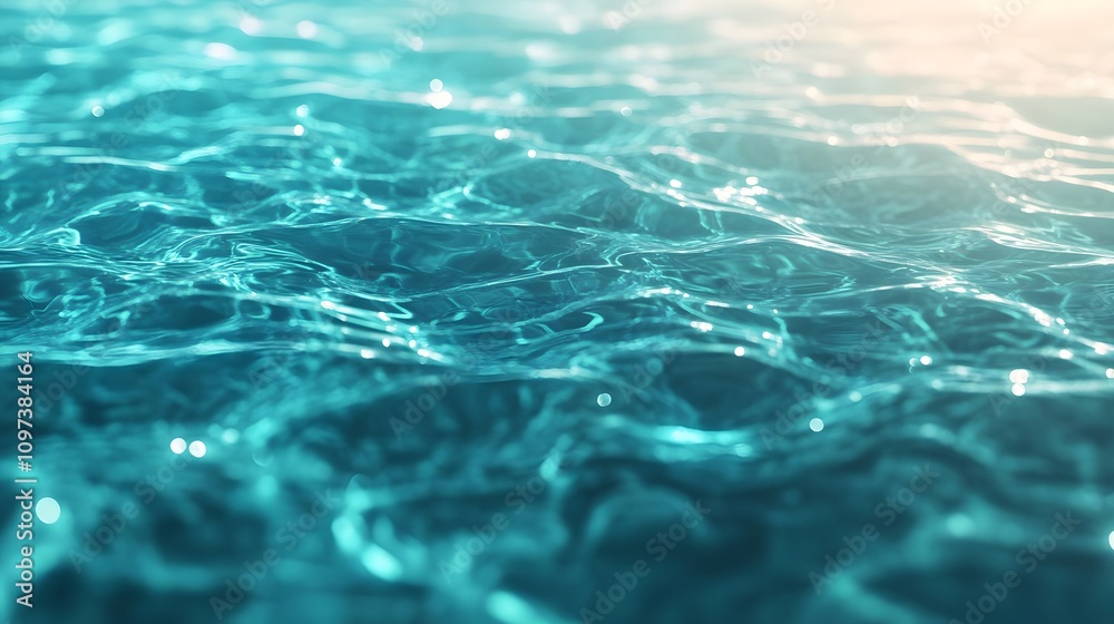 Aqua Water Surface Texture Background
