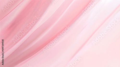 Soft pink fabric texture with gentle waves and gradients, creating a serene and elegant feel.