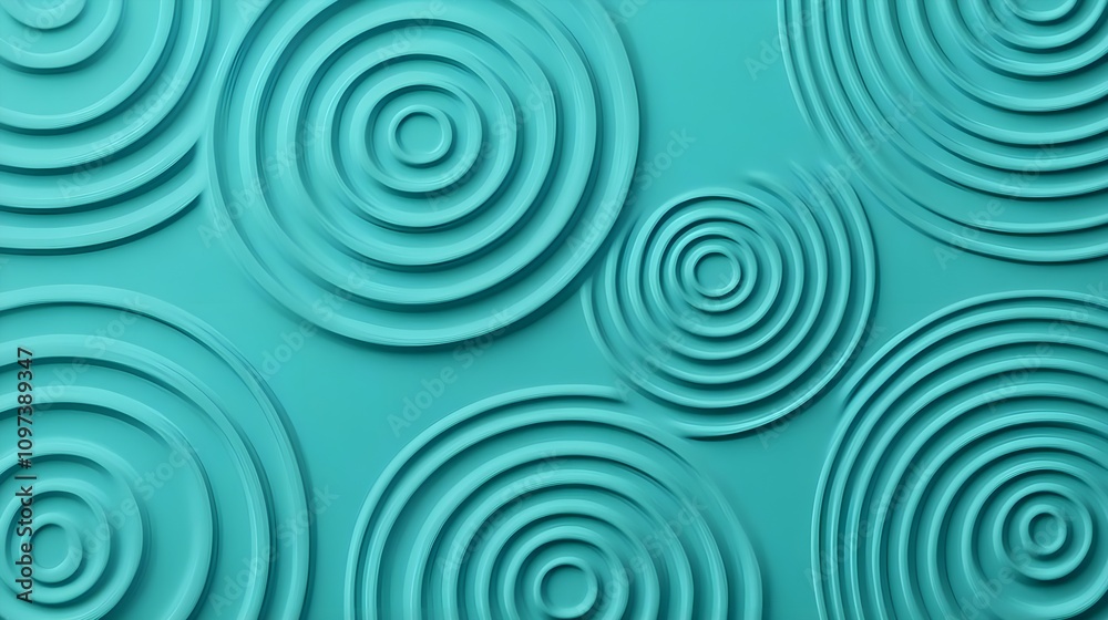 Teal Circular Abstract Background Teal Circular Abstract Background