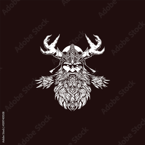 odin logo vector illustration