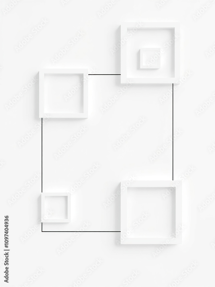 Minimalist square and circle design with zig zag accents, clean, minimalist, simple, stylish, repeatable Minimalist square and circle design with zig zag accents, clean, minimalist, simple, stylish, repeatable