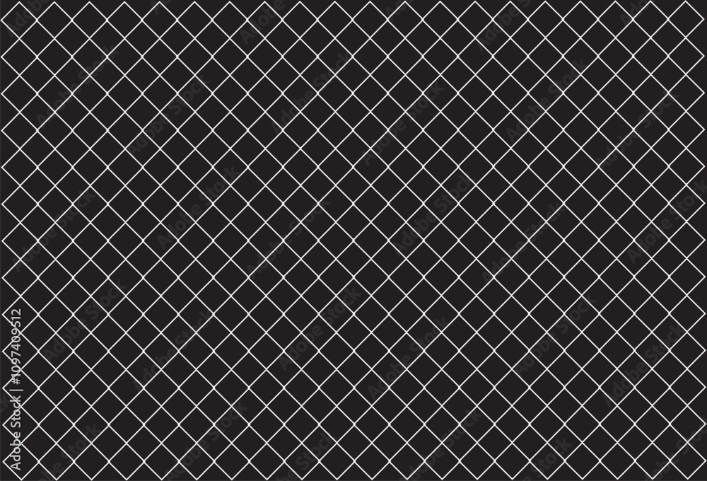 Geometric pattern of black diamonds on a white background. Seamless in one direction. Option with a short fade out. Geometric pattern of black diamonds on a white background. Seamless in one direction. Option with a short fade out.