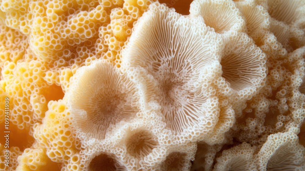 Coral Reef Texture Close Up Showing Intricate Detail Coral Reef Texture Close Up Showing Intricate Detail