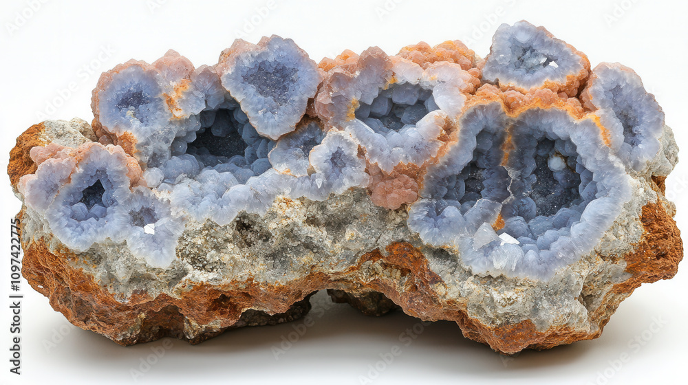 Beautiful macro shot of cyan agate stone showcasing intricate lines and textures. unique formations and colors create stunning natural display Beautiful macro shot of cyan agate stone showcasing intricate lines and textures. unique formations and colors create stunning natural display