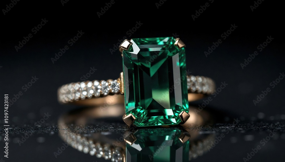 Close-Up Emerald-Cut Diamond Ring Close-Up Emerald-Cut Diamond Ring