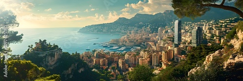 The Principality of Monaco on the French Riviera